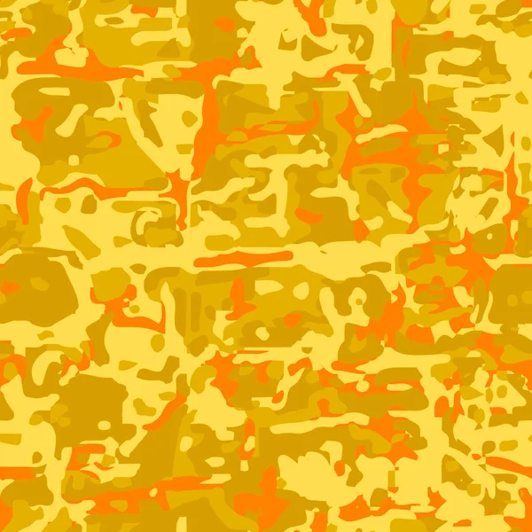 Full Sömlös Khaki Kamouflage Textur Mönster Vektor Army Skin Design — Stock vektor