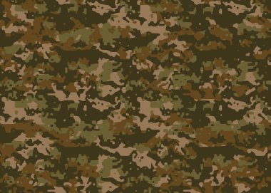 Askeri tekstil için tam kusursuz kamuflaj dokusu deri modeli vektörü. Ceket Pantolonu, Gömlek ve Şort için kullanılabilir. Kumaş baskısı ve duvar kağıdı avlamak için ordu kamuflaj tasarımı. 