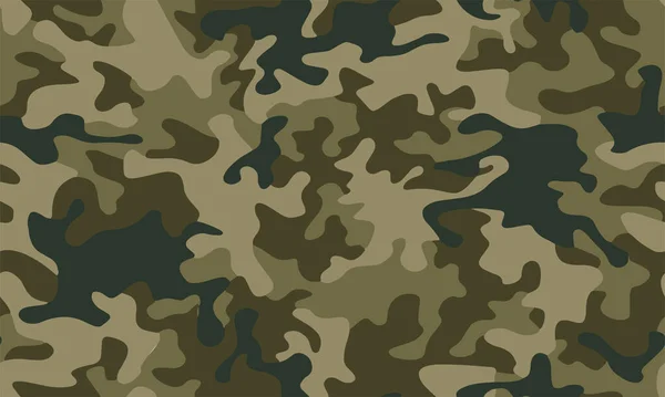 Full Seamless Camouflage Texture Skin Pattern Vector Military Textile Usable — Stock Vector