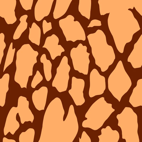 Modèle Complet Sans Couture Peau Animal Girafe Dans Vecteur Guépard — Image vectorielle