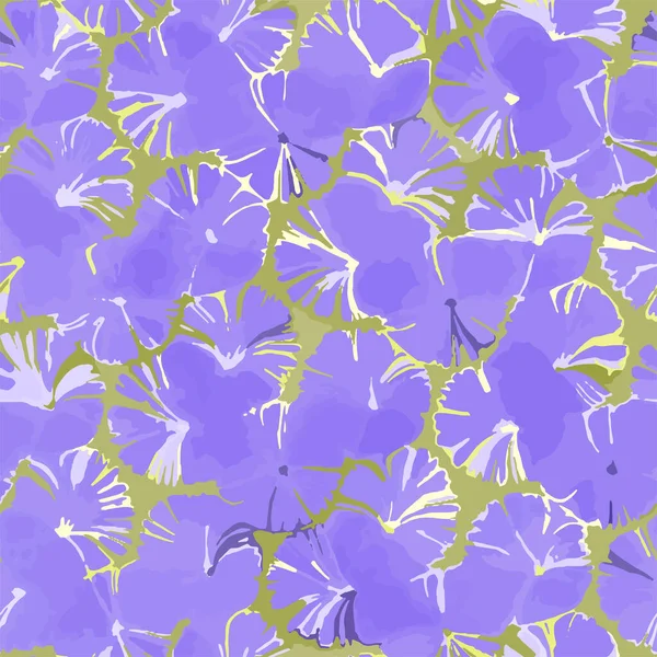 Full Seamless Abstract Floral Texture Pattern Fabric Printing Purple Summer — Stockvektor