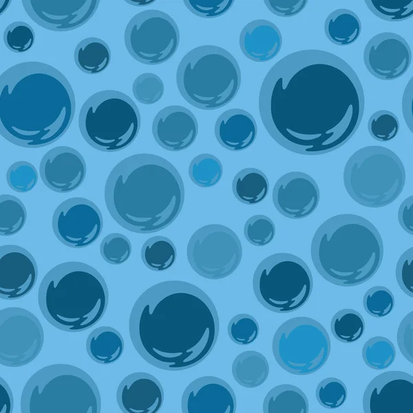 Full Seamless Circle Μοτίβο Εκτύπωσης Φόρεμα Ύφασμα Μπλε Διάνυσμα Υποβάθρου — Διανυσματικό Αρχείο