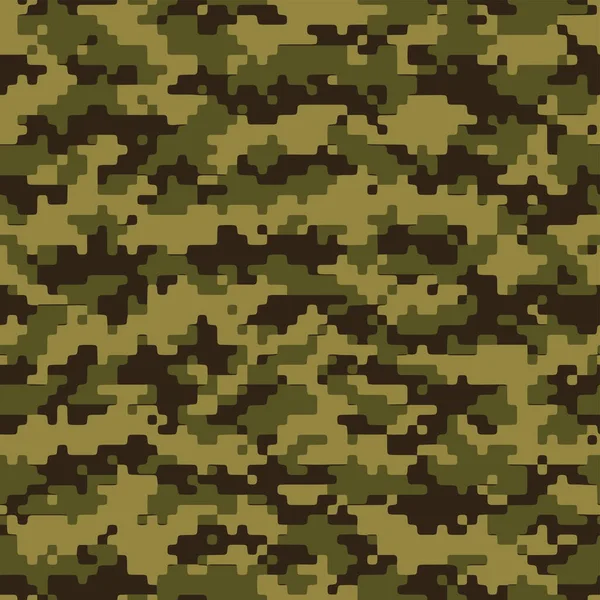 Pele Camuflagem Militar Sem Costura Completa Pontilhada Vetor Padrão Para — Vetor de Stock