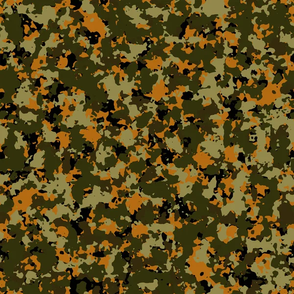 Vecteur Motif Peau Texture Sombre Camouflage Militaire Sans Couture Complète — Image vectorielle