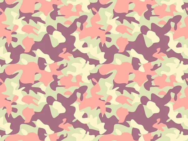 Full Seamless Camouflage Texture Skin Pattern Vector Decor Textile Army — Stock Vector