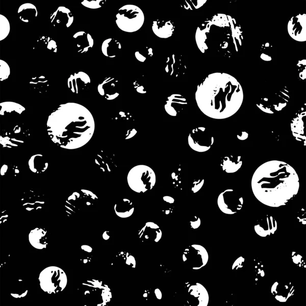 Полный Бесшовный Абстрактный Вектор Монохромного Рисунка Украшения Текстурный Дизайн Текстильной — стоковый вектор