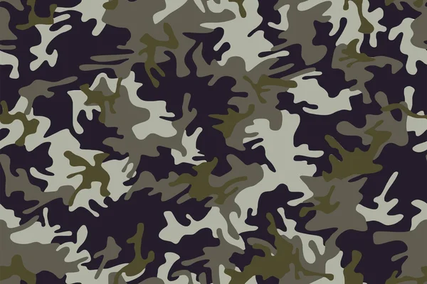 Vetor Padrão Pele Camuflagem Militar Abstrato Sem Costura Completo Para —  Vetores de Stock