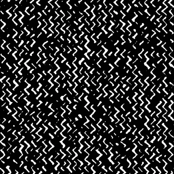 Pełny Bezszwowy Wzór Linii Abstrakcyjnych Monochromatyczny Wektor Czarno Biała Sukienka — Wektor stockowy