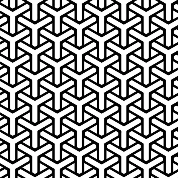 Teljes Varrat Nélküli Fekete Fehér Geometriai Textúra Minta Dekorációs Textilszövet — Stock Vector