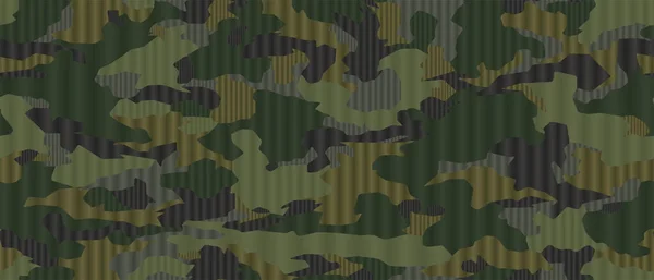 Volledige Naadloze Militaire Camouflage Donkere Textuur Huidpatroon Vector Voor Textiel — Stockvector