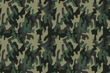 Dekor ve tekstil için kusursuz, soyut askeri kamuflaj deri modeli vektörü. Tekstil kumaş baskı ve duvar kağıdı avlamak için ordu maskeleme tasarımı. Moda ve ev tasarımı için tasarım.
