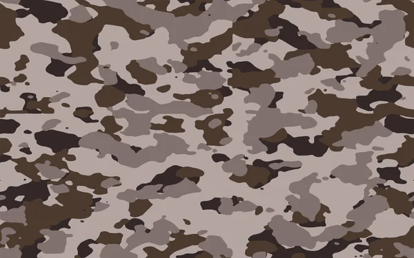 Vector Patrón Textura Camuflaje Militar Oscuro Sin Costura Completa Diseño — Vector de stock