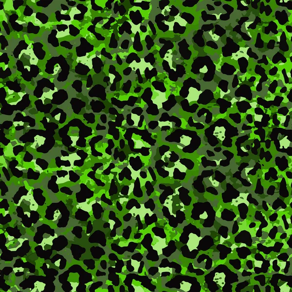 Full Seamless Leopard Cheetah Animal Skin Pattern Design Textile Fabric — Stock Vector