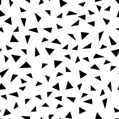 Dekor ve tekstil kumaş baskısı için kusursuz siyah ve beyaz geometrik desen. Moda ve ev tasarımı için soyut çok amaçlı model tasarımı.