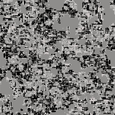 Kusursuz Soyut Doku Şablonu. Monokrom Vektör. Gri Siyah ve Beyaz Elbise Kumaş Parmak izi. Tekstil ve Ev Dekorasyonu için Tasarım.