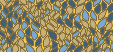 Kusursuz ambalajsız yaprak desen vektörü. Minimum bitki çalısı çiçek kumaşı izi bırakır. Bitkisel, pürüzsüz arka plan deseni ve doğa unsurları. Modern sonbahar yeşillik duvar kağıdı.