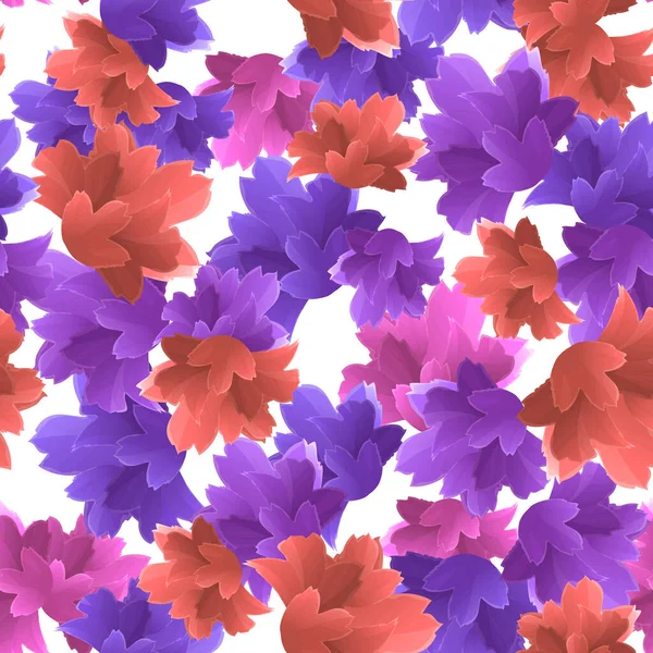 Volle Nahtlose Blumenmuster Vektor Für Mädchen Und Frauenkleid Hintergrund Stoffdruck — Stockvektor