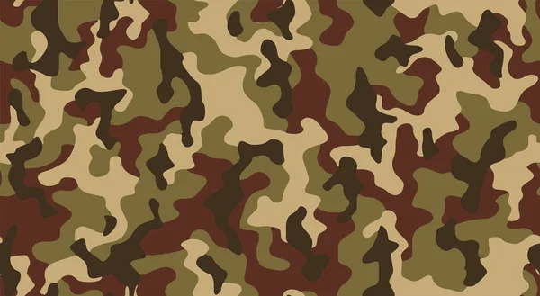 Full Seamless Abstract Military Camouflage Skin Pattern Vector Decor Textile — Stock Vector