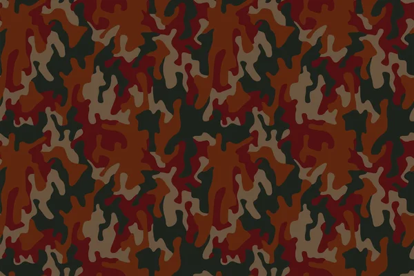 Vector Patrón Piel Camuflaje Militar Abstracto Sin Costuras Completo Para — Vector de stock