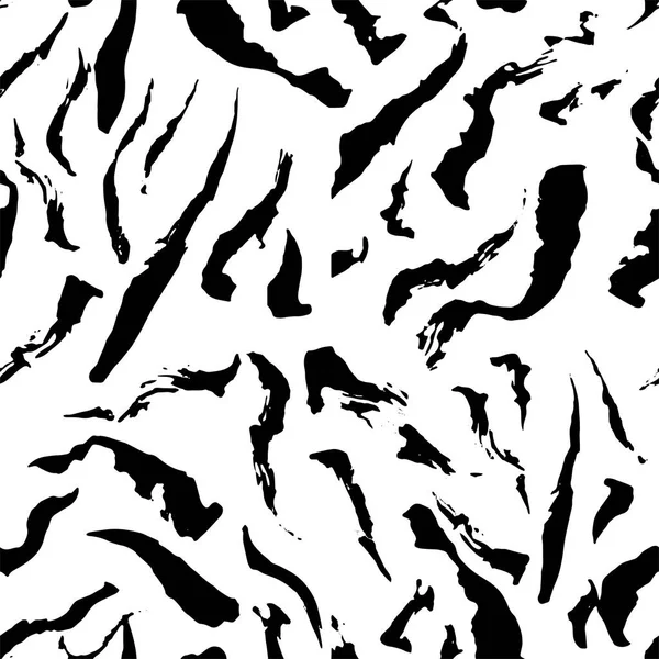 Full Seamless Abstract Ornamental Stripes Modern Pattern Vector Black White — стоковый вектор