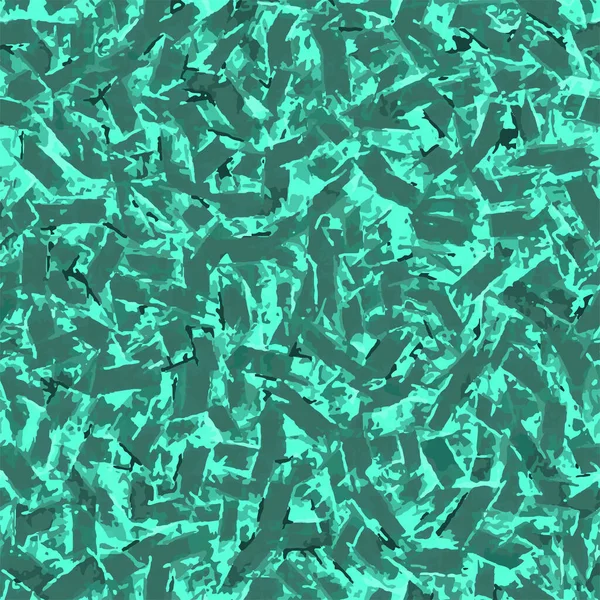 Full Seamless Abstract Pattern Texture Vector Decor Textile Turquoise Green — Stok Vektör