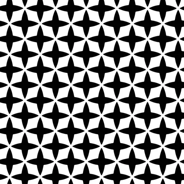 Повний Безшовний Сучасний Геометричний Візерунок Текстури Декору Текстилю Чорно Біла — стоковий вектор