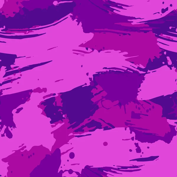装飾や繊維のための完全なシームレスなピンクのブラシ軍事迷彩テクスチャ皮膚パターンベクトル 女の子のテキスタイルファブリック印刷と壁紙 — ストックベクタ