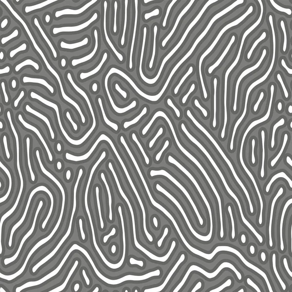 Patrón Textura Angustiada Sin Costura Completa Vector Líneas Abstractas Monocromas — Archivo Imágenes Vectoriales
