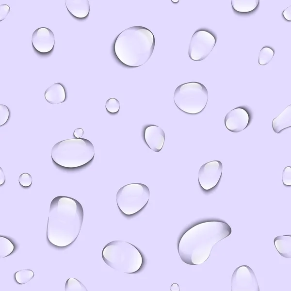 Full Seamless Water Drop Pattern Vector Soft Colors Fashion Textile — Stockvektor