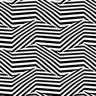 Dekor ve tekstil için kusursuz modern geometrik desen. Tekstil kumaş baskı ve duvar kağıdı için siyah beyaz çizgiler. Moda ve ev tasarımı için soyut çok amaçlı model tasarımı