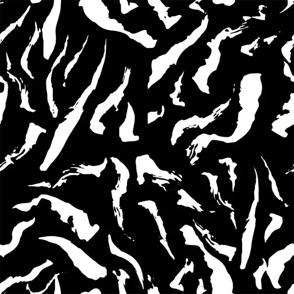 Full Seamless Abstract Ornamental Stripes Modern Pattern Vector Black White — Stockvector