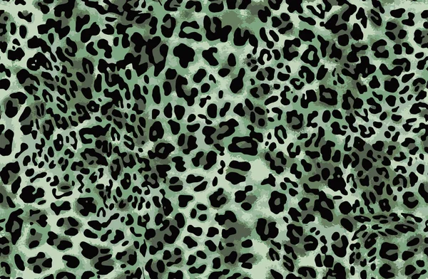 Kusursuz leopar çita hayvan derisi desenli. Kadınlar için Süslü Yeşil Tasarım Tekstil kumaş baskısı. Moda kullanımı için uygun.