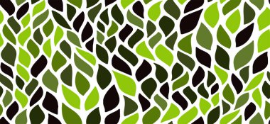 Kusursuz ambalajsız yaprak desen vektörü. Minimum bitki çalısı çiçek kumaşı izi bırakır. Bitkisel, pürüzsüz arka plan deseni ve doğa unsurları. Modern yaz yaprakları duvar kâğıdı.