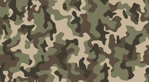 Full Seamless Abstract Military Camouflage Skin Pattern Vector Decor Textile — Stock Vector