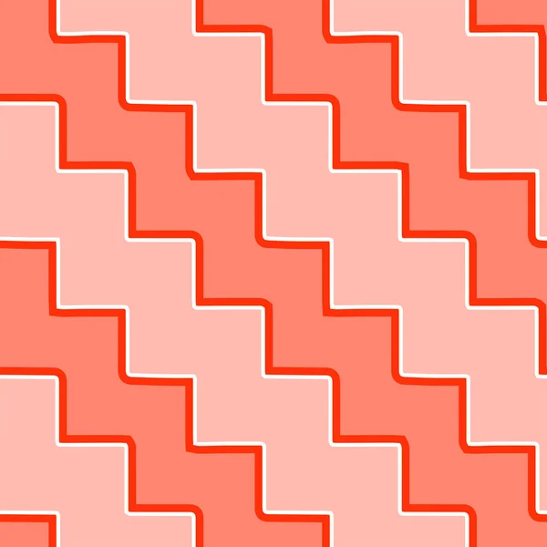 Volledige Naadloze Vintage Zigzag Vormen Patroon Vector Voor Decoratie Textuur — Stockvector