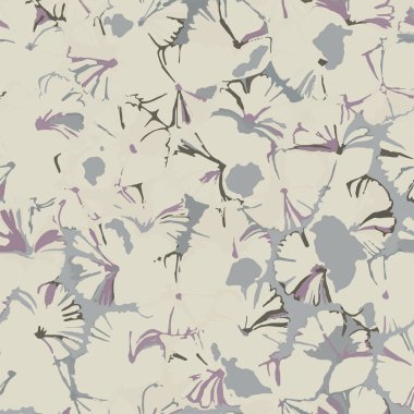 Kumaş baskısı için kusursuz, soyut çiçek dokusu deseni. Bej rengi yaz tasarımı kadın elbisesi basmak için uygun. Gece elbisesi kumaşı için sonsuz desen.