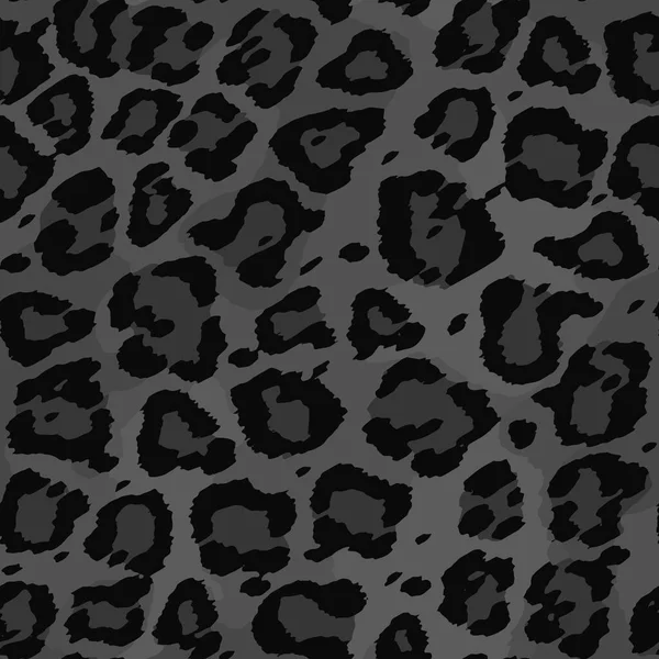 Full Seamless Leopard Cheetah Texture Animal Skin Pattern Anthracite Design — Vetor de Stock