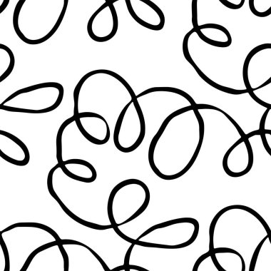 Dekor ve tekstil kumaş baskısı için kusursuz siyah beyaz desen. Moda ve ev tasarımı için soyut çok amaçlı model tasarımı.