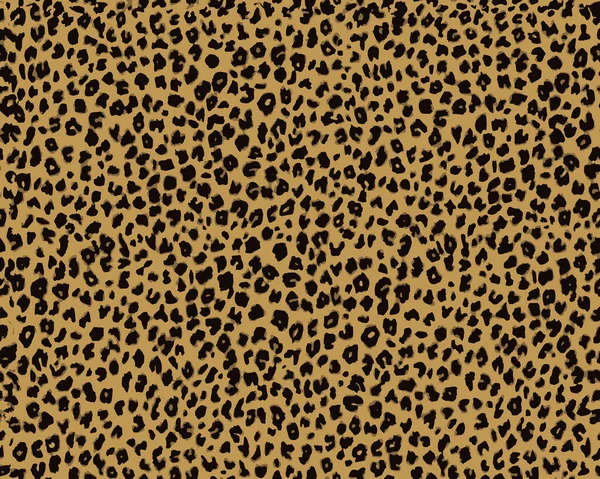 Full Seamless Leopard Cheetah Animal Skin Pattern Brown Design Textile — Stock Vector