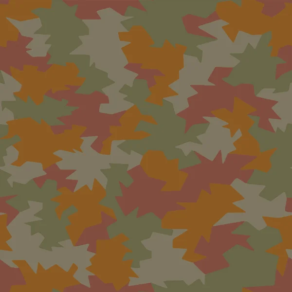 Vecteur Motif Peau Camouflage Militaire Détresse Été Sans Couture Complète — Image vectorielle