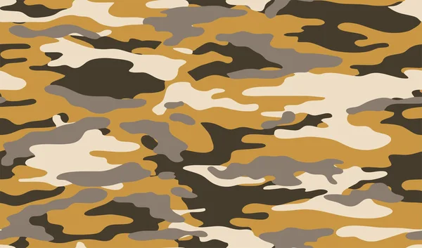 Askeri Tekstil Için Tam Kusursuz Kamuflaj Dokusu Deri Modeli Vektörü — Stok Vektör