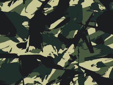 Askeri tekstil için tam kusursuz kamuflaj dokusu deri modeli vektörü. Ceket Pantolonu, Gömlek ve Şort için kullanılabilir. Kumaş baskısı ve duvar kağıdı avlamak için ordu kamuflaj tasarımı. 