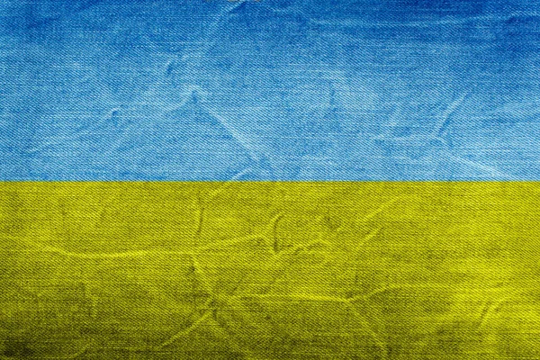 Blaue Und Gelbe Farben Nationalfarben Der Ukraine Flagge Auf Abstraktem — Stockfoto