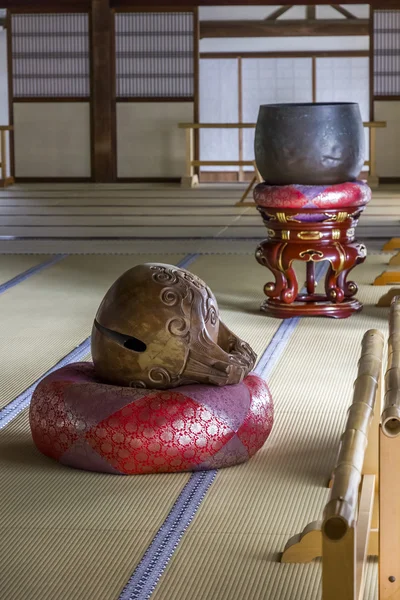 Εσωτερικό του ένα βουδιστικό ναό στην περιοχή arashiyama στο Κιότο, — Φωτογραφία Αρχείου