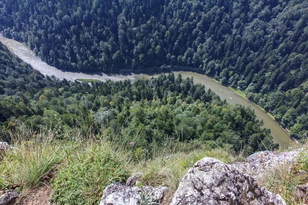 Spectaculaire rivier canyon in pieniny, Polen — Stockfoto