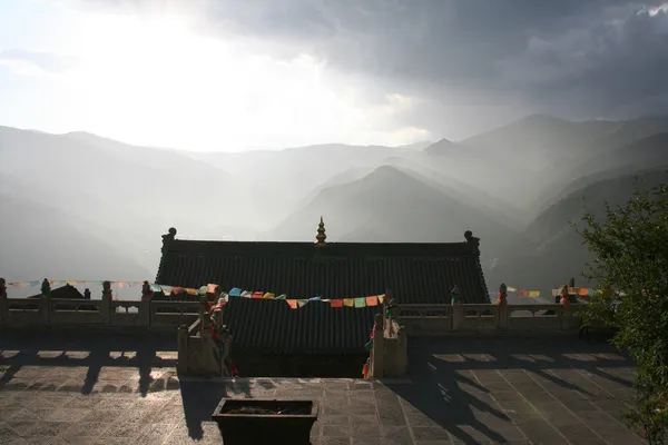 Buddhistischer Nanshan-Tempel in Wutaishan, China — Stockfoto