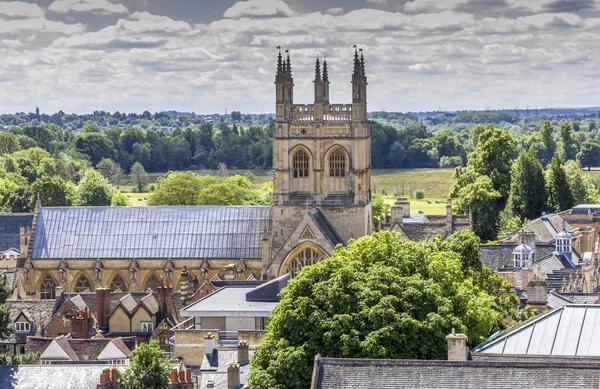 Vue aérienne du Merton College, Oxford, Angleterre — Photo