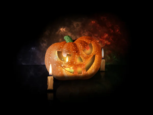 Cadılar Bayramı Balkabağı mumlar tatil arka plan