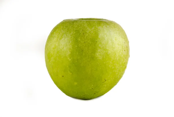 Manzana verde sobre fondo blanco —  Fotos de Stock