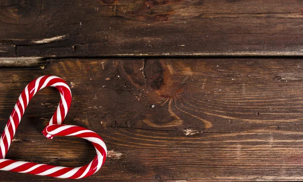 Decoração de Natal na mesa de madeira — Fotografia de Stock